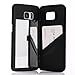 W7ETBEN Galaxy S7 Edge case,Hidden Back Mirror Wallet Case with Stand Feature and Card Holder for Samsung Galaxy S7 Edge G9350 (Black)