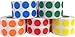 5 Different Color Coding Dot Stickers 12.7 mm 0.5 Inch Round 1000 Each Color 5000 Total Count