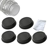 (5 Packs) Fotasy Rear Lens Cover Cap for Canon EOS EF Lens, Canon EF Efs Mount Lense Rear Cap, Canon EF Dust Cap Cover, EF Lens Rear Cap