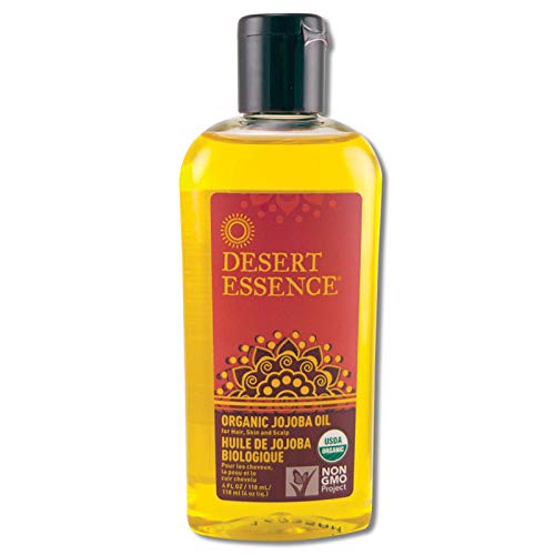 Desert Essence Organic Jojoba Oil, 4-Ounce Bottle