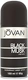 Coty Jovan Black Musk Deodorant Body Spray for Men, 5 Ounce