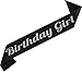 Kangaroo Happy Birthday Sash Black
