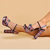 Women-Multi-Metallic-Chunky-Block-Dress-High-Heel-Wedge-Shoes-Platform-Sandals