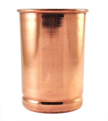 LE CASTLE 1 X Handmade Pure Copper Glass Cup For Water India. FREE COPPER POLISH