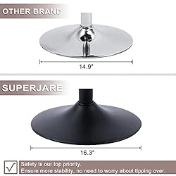 SUPERJARE Bar Stools Set of 2-360° Swivel