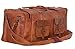 Leather Duffel Bag 32 inch Large Travel Bag Gym Sports Overnight Weekender Bag by Komal s Passion Leather (30 inch)