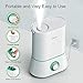 iTeknic Humidifiers, Upgrade Ultrasonic Cool Mist Humidifier for Bedroom Baby 12-50 Hours, Ultra Quiet, Easy to Clean, 360° Nozzle, Auto Shut-Off (4L/1.06 Gallon US 110V)