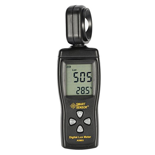 SMART SENSOR AS803 Digital Lux Meter Luminance Tester Light Meter 1-200000 Lux Tools Photometer Spectrometer Actinometer