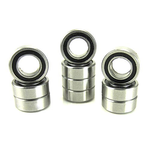 6x11x4mm Precision Ball Bearings ABEC 1 Rubber Sealed (10) A1-MR116-2RS