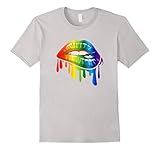 Lgbt Gay Homosexual Lesbian Rainbow Lips Pride T-Shirt