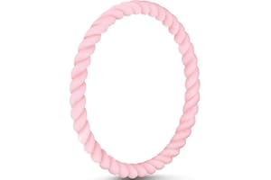 Jude Jewelers 5mm Width Braided Wave Knot Silicone Stackable Bangle Bracelet