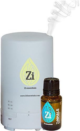 Essential Oil Diffuser Starter Pack - Refresh, Moisturize, and Infuse the air with a Healing Aroma - Kit Includes 100% Therapeutic Essential Oil and a 50ml Diffuser (1 Oil, 1 Diffuser)