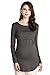 Sweet Mommy Bamboo Simple Maternity and Nursing Long Sleeve Tee Shirt