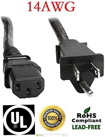 Premium Huetron 10ft Replacement Power Cord for Livestrong LS10.0E Elliptical