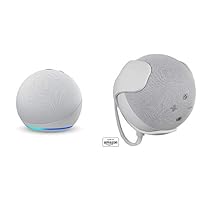 Echo Dot (4th Gen) bundle with”Made for Amazon” Mount for Echo Dot - Glacier White