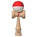 Kendama USA - Tribute - Half Split Silk Kendamas - Great for Beginners - Extras Included - Red White