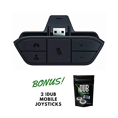 iDub Stereo Headset Adapter for XBox One - Gaming Accessories with 3.5 mm Audio Jack Connector - Volume Controls, Game, Chat and Mic Mute Buttons - 12 Pin I Bonus 2 pack iDub Mobile Gaming Joysticks iDub Stereo Headset Adapter for XBox One - Gaming Accessories with 3.5 mm Audio Jack Connector - Volume Controls, Game, Chat and Mic Mute Buttons - 12 Pin I Bonus 2 pack iDub Mobile Gaming Joysticks