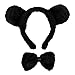 SeasonsTrading Black Bear Ears & Bow Tie Costume Set - Halloween Costume Kit