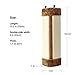 JIARUILA Wall Mounted Scratching Post - Sisal Cat Tall Scratching Post - Stops Scratching Cats & Couch-Corner (Brown)