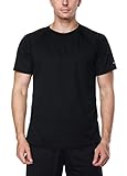 Vegatos Men's Swim Shirt Short Sleeve Surf Swim Tee Rashguard Shirts Workout Top