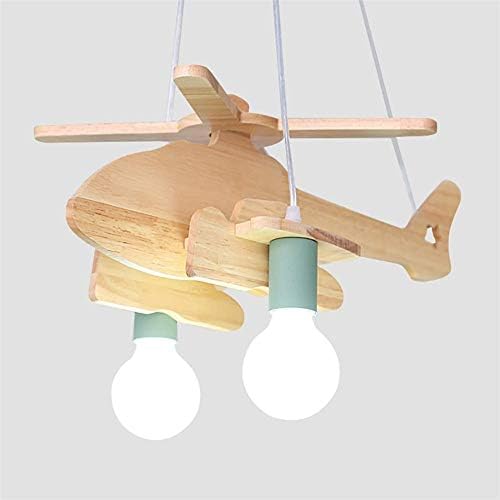 Ceiling Lampshade Lighting Chandelier Restaurant Chandelier, Airplane Lights, Solid Wood, Children's Room, Bedroom, 52 * 38 cm
