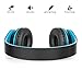 IAXSEE I70 Headphones with Microphone and Volume Control for Kids Boys Lightweight Adjustable Headsets for iPad iPod Android Cell Phones Laptop Tablet Computer(Black Blue)
