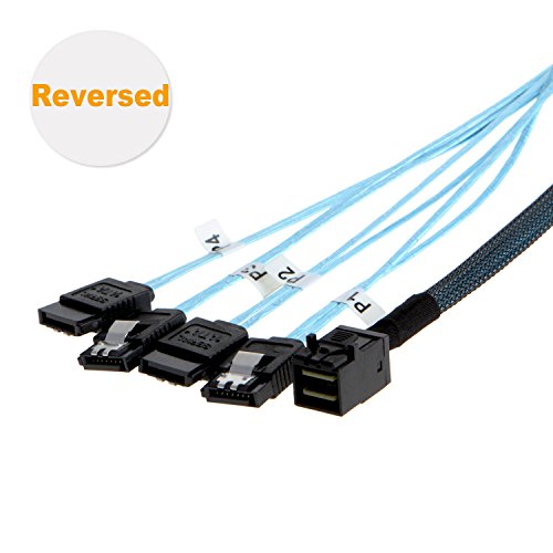 Cablecreation (reversed) internal hd mini sas (sff-8643…