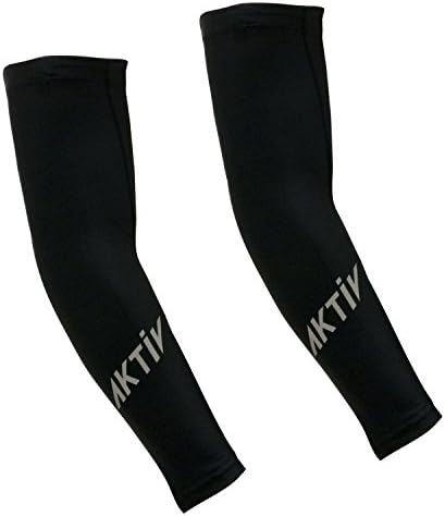 Aktiv Sports Arm Warmer (Medium, Black)