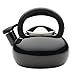 Circulon Sunrise Whistling Kettle/Stovetop Teakettle/Tea Pot, 1.5 Quart, Black
