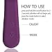 EMISH Wireless Electric Wand Massager Rechargeable Handheld Personal Vibrator Magic Cordless Therapy Silicone Waterproof 10 Modes Vibrator Wand Massager for Muscle Aches & Sports Recovery (Purple)