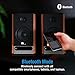 1byone Belt Drive 3 Speed Stereo Turntable with Built in Speakers, Natural Wood