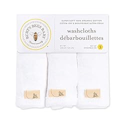 Burt's Bees Baby Washcloths, Absorbent Knit