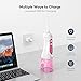 VAVA Water Dental Flosser Professional Cordless Oral Irrigator, Portable and Rechargeable IPX7 Waterproof 3 Modes Water Flossing with Easy-to-Clean Water Reservoir, Anti Leakage Design, Pink