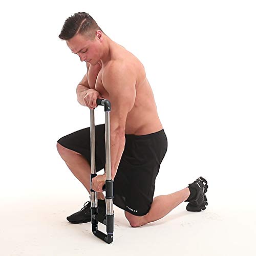 GoFitness Push Down Bar Machine - Chest Expander at Home Workout Equipment, Arm Exerciser - Portable Spring Resistance Exercise Gym Kit for Home, Travel or Outdoors - Thumbnail 7