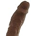 Doc Johnson Prince Yahshua - ULTRASKYN 10.5” Cock - With Removable Vac-U-Lock Suction Cup Base - F-Machine Compatible Dildo - Brown