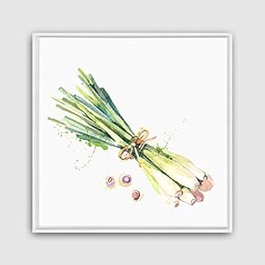 Framed Canvas Wall Art Vegetables Theme Design Canvas Prints Home Artwork Decoration for Living Room,Bedroom - 16x16 inches