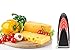 BoxLegend Knife Sharpener 3-in-1 Sharpening System for All-Sized Household Knives Kitchen Knife Sharpening(Black)