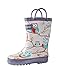OAKI Toddler Rain Boots - Perfect Kids Rain Boots for Any Weather - Durable Rubber Baby Rain Boots Keep Little Feet Dry, Lightweight Waterproof with Easy-on Handle, Owls, 11 Little Kid
