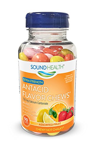 Soundhealth extra strength antacid chews for heartburn relief, as…