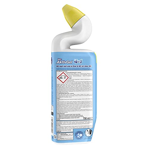 00 null null WC AktivGel 4in1 Flüssiger WC-Reiniger, Cool Arctic, 1er Pack (1x750 ml) 2