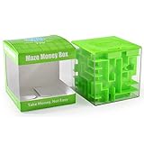 Trekbest Money Maze Puzzle Box 2 Pack - A Special Way to Give Gifts for Kids and Adults (Green)