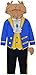 Disney Beauty and the Beast Infant Baby Boys Zip Up Cosplay Coverall Tail 6-12 Months