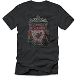 Official Liverpool FC Dark Grey Crest T-shirt