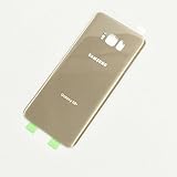 Battery Door Back Cover Glass Housing Case Battery Cover Adhesive For Samsung Galaxy S8 Plus G955 Two LOGO (Gold)