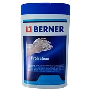 Berner – Professionele alcohol-reinigingsdoek, natuurlijk, watervrij, mini-box met 15 stuks, 1 doek 27 x 31 cm
