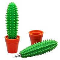 Da.Wa Creative Cactus Pen 0.7mm Ballpoint Pen Gifts Office Tabletop Decor for Children Student