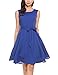 Zeagoo Women's Solid Sleeveless A-line Party Cocktail Chiffon Dress