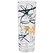 DC Wonder Woman Highball Glasses, Set of 4 - Cute Pinache Gold Wonder Woman Symbol with Blue Swirls - 8 oz