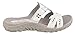 Skechers Women's Reggae Trench Town Slide Sandal, White Leather, 9 M US