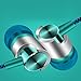 Tuscom Universal 3.5mm in-Ear Stereo Wired Earbuds Earphone with 1.2M Knitted Cable,Built-in Hands-Free Microphone, (Blue)